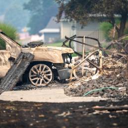 Spokane Wildfire Damage