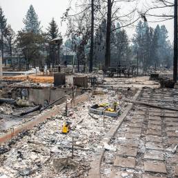 Spokane Wildfire Damage